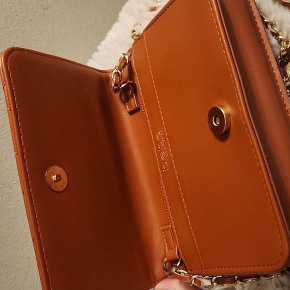 Bebe quilted bag with Gold rope chain cross body bag. Gently Used - Picture 9 of 16